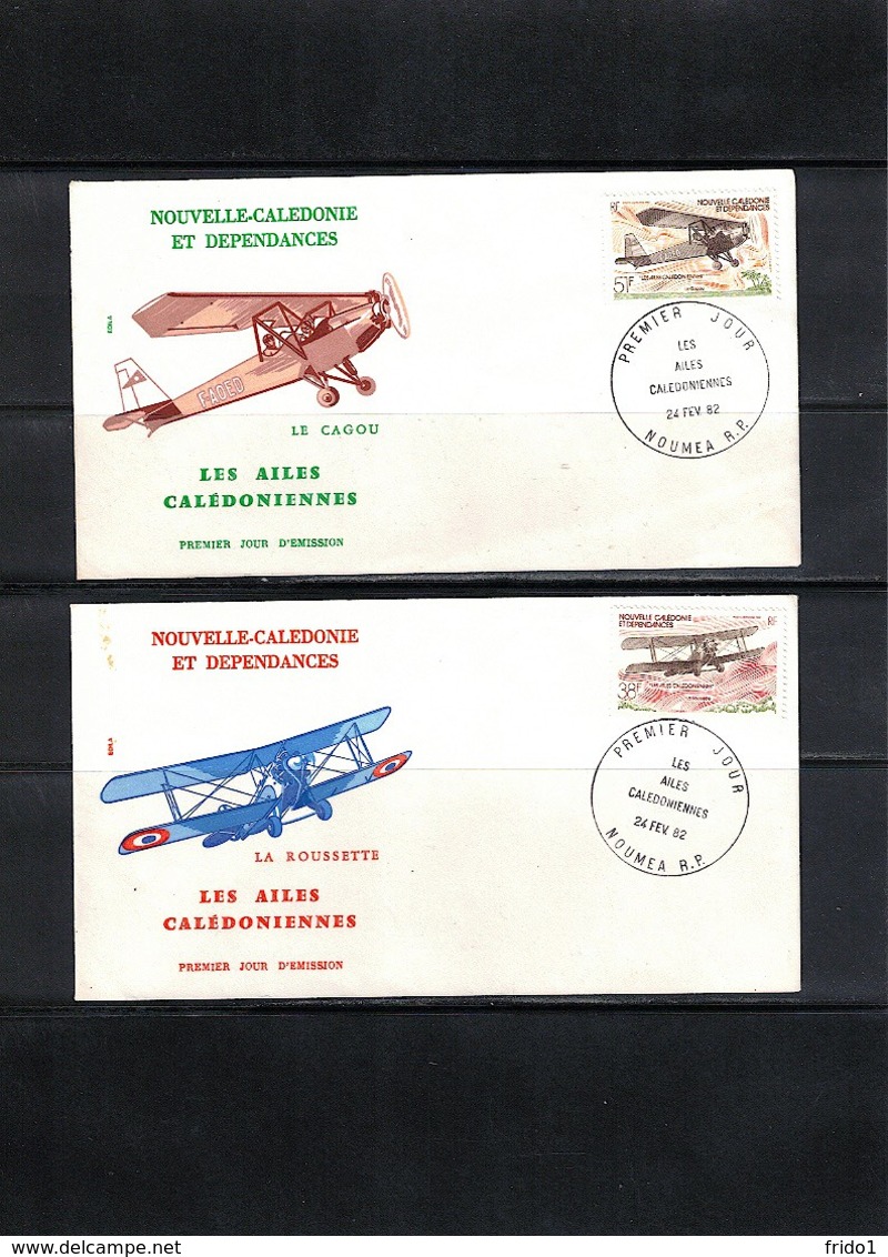 New Caledonia 1982 Airplanes FDC - Briefe U. Dokumente