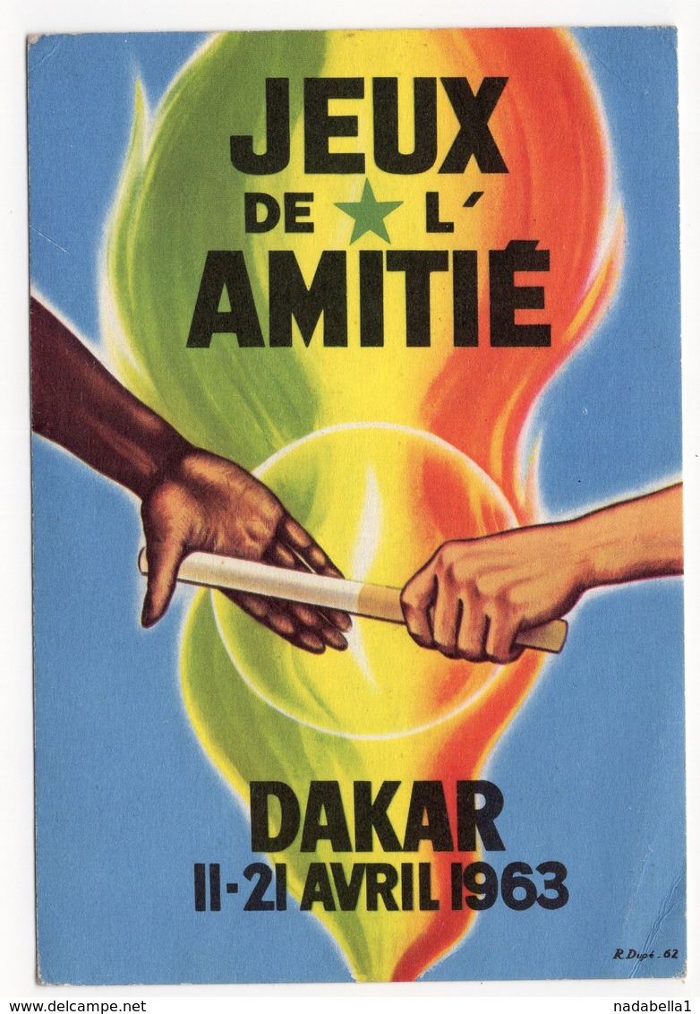 1963  SENEGAL, DAKAR TO BELGRADE , YUGOSLAVIA, FRIENDSHIP GAMES - Senegal