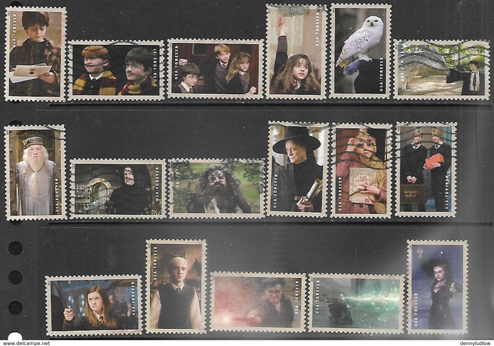 US  2013   17 Diff Harry Potters Used - Used Stamps