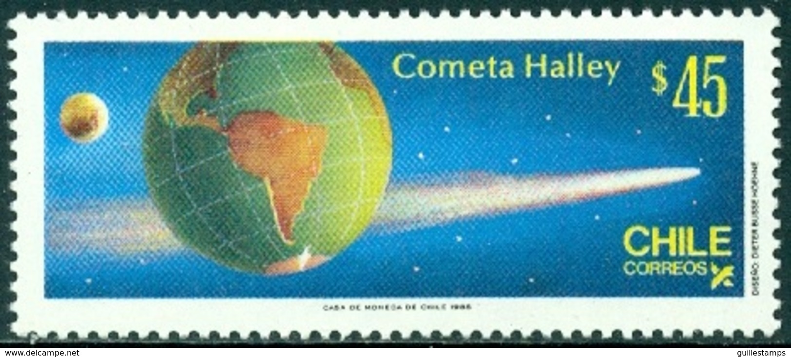 CHILE 1985 HALLEY'S COMET** (MNH) - Chile