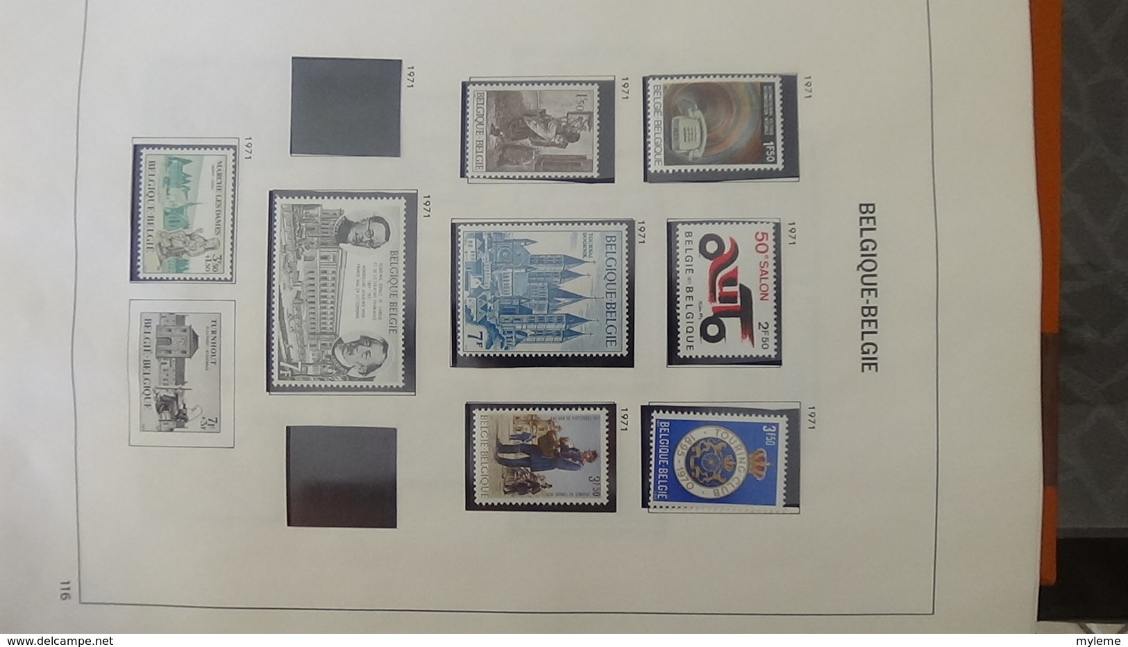 Grosse Collection BELGIQUE En DAVO De 1971 à 1984 En Blocs, Carnets Et Timbres ** . Bien Suivie A Saisir !!! - Collections (en Albums)