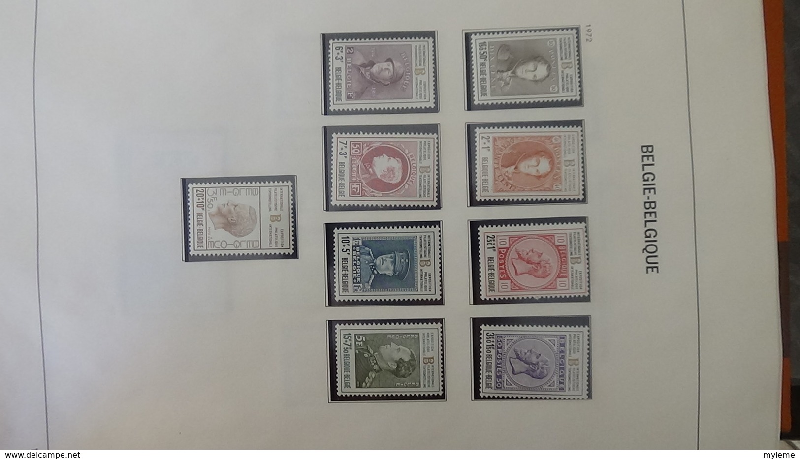 Grosse collection BELGIQUE en DAVO de 1971 à 1984 en blocs, carnets et timbres ** . Bien suivie A saisir !!!