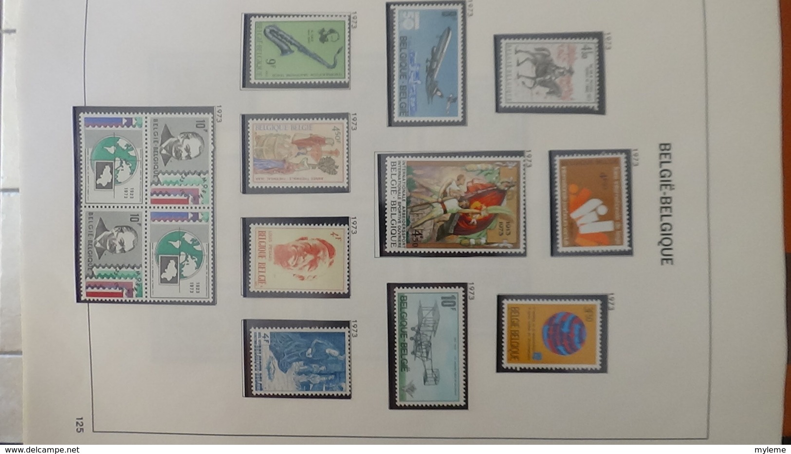 Grosse collection BELGIQUE en DAVO de 1971 à 1984 en blocs, carnets et timbres ** . Bien suivie A saisir !!!