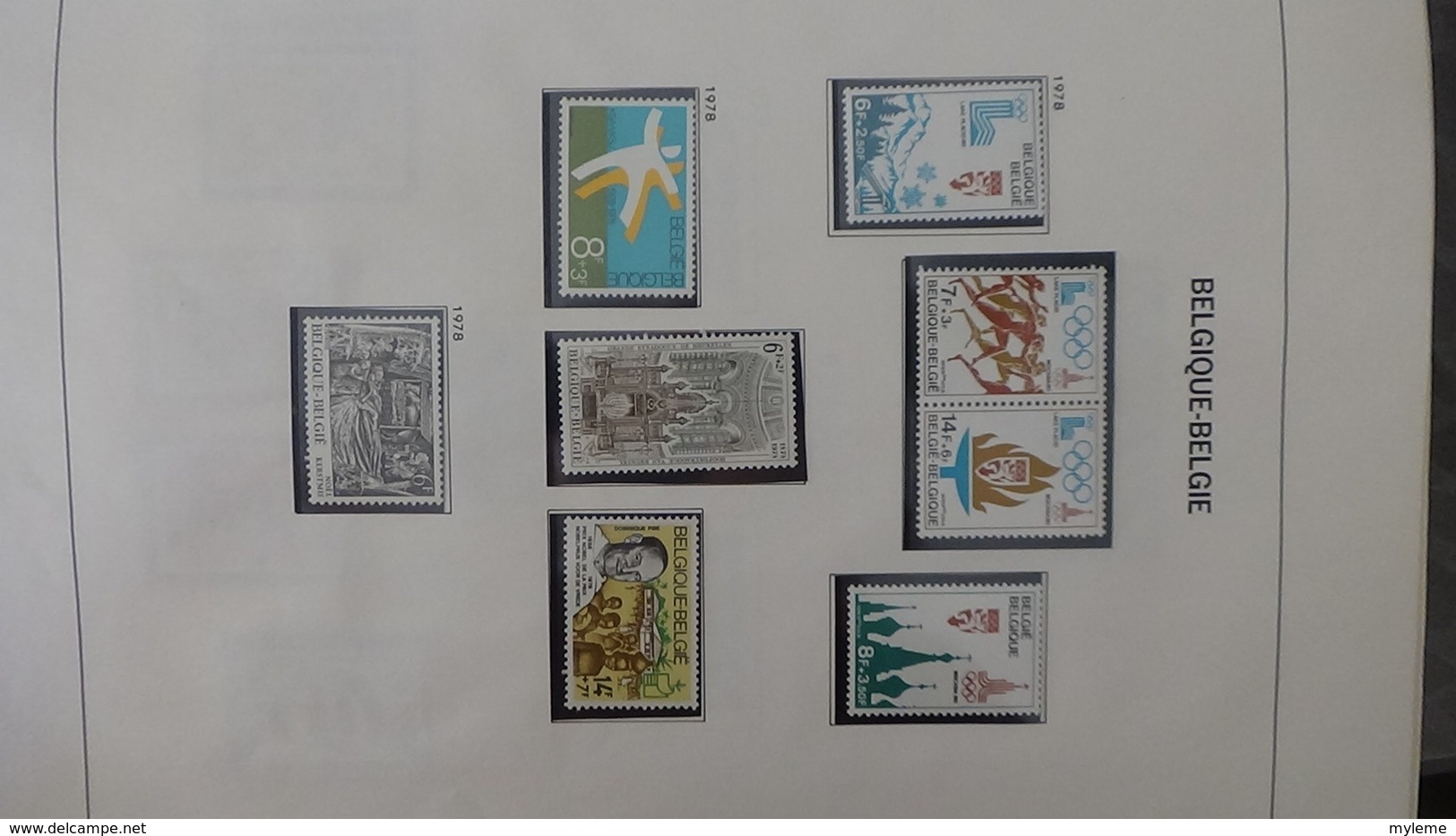 Grosse collection BELGIQUE en DAVO de 1971 à 1984 en blocs, carnets et timbres ** . Bien suivie A saisir !!!