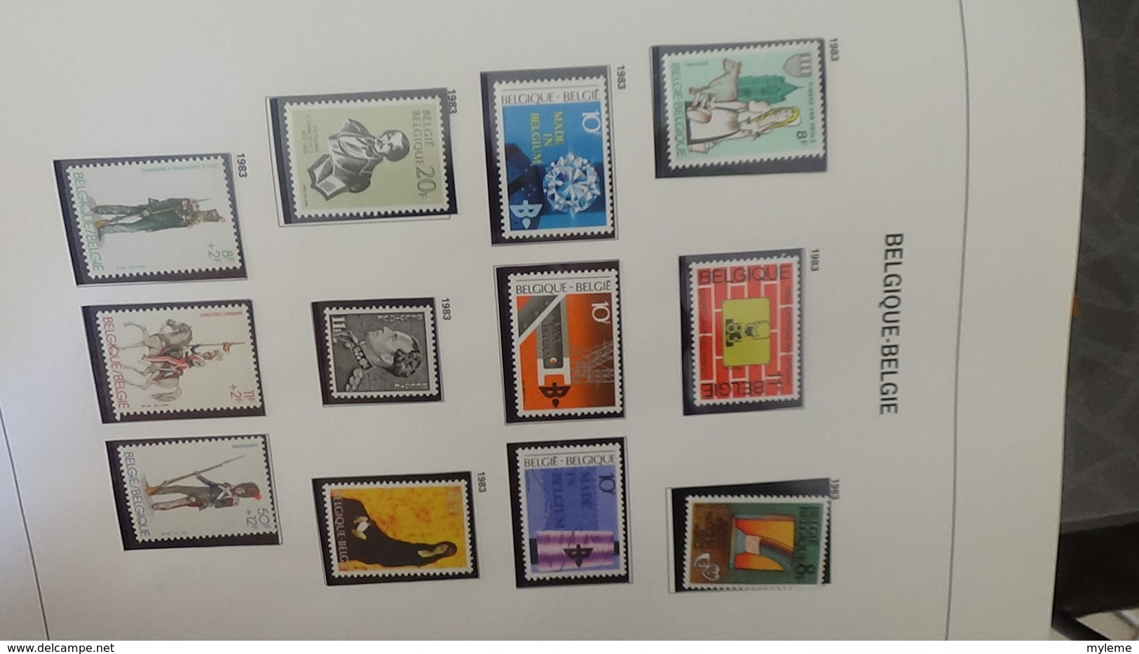 Grosse collection BELGIQUE en DAVO de 1971 à 1984 en blocs, carnets et timbres ** . Bien suivie A saisir !!!