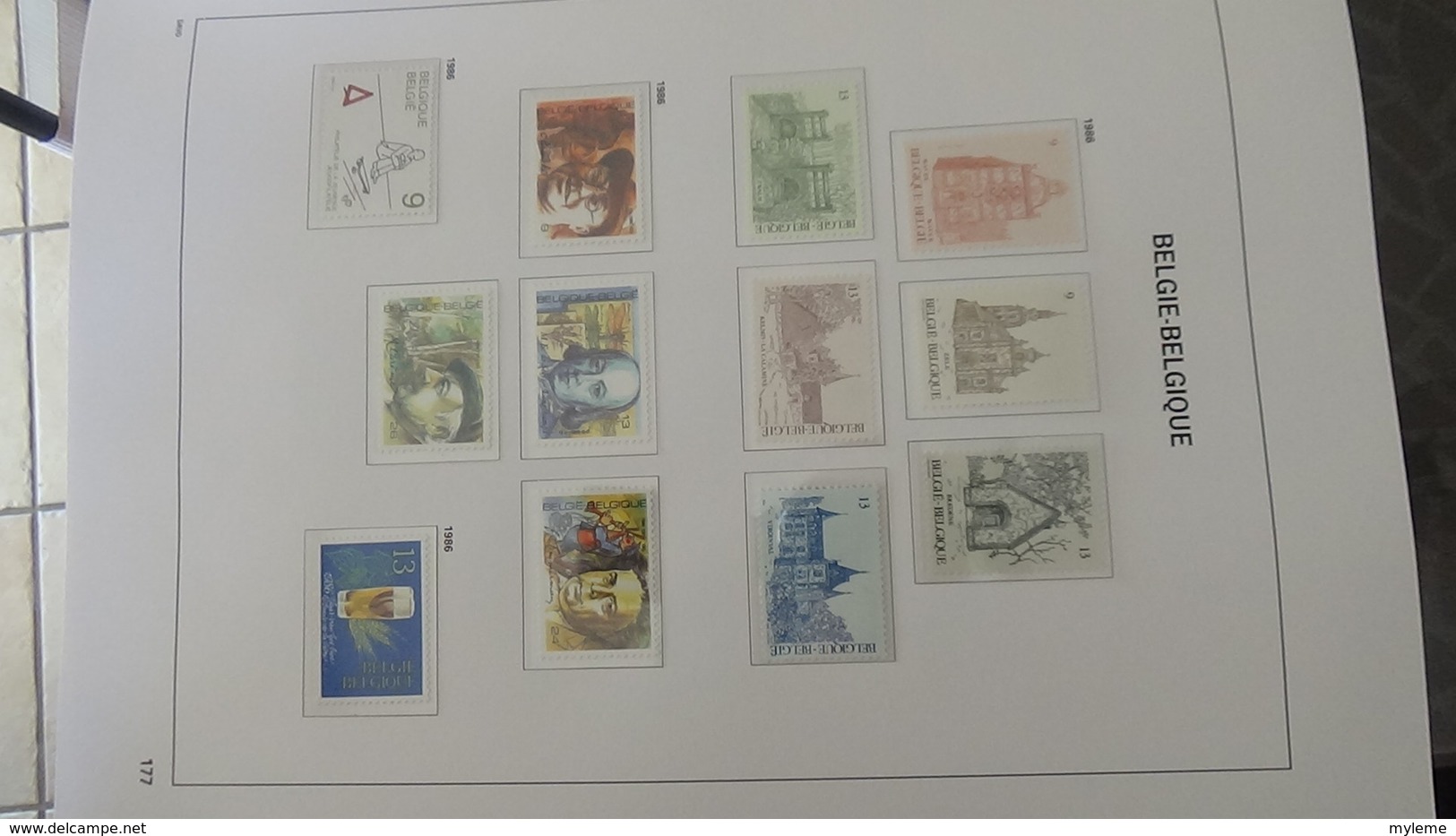 Grosse collection BELGIQUE en DAVO de 1985 à 1998 en blocs, carnets et timbres ** . Bien suivie A saisir !!!