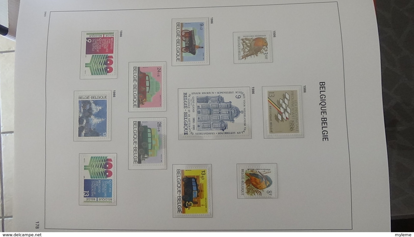 Grosse collection BELGIQUE en DAVO de 1985 à 1998 en blocs, carnets et timbres ** . Bien suivie A saisir !!!