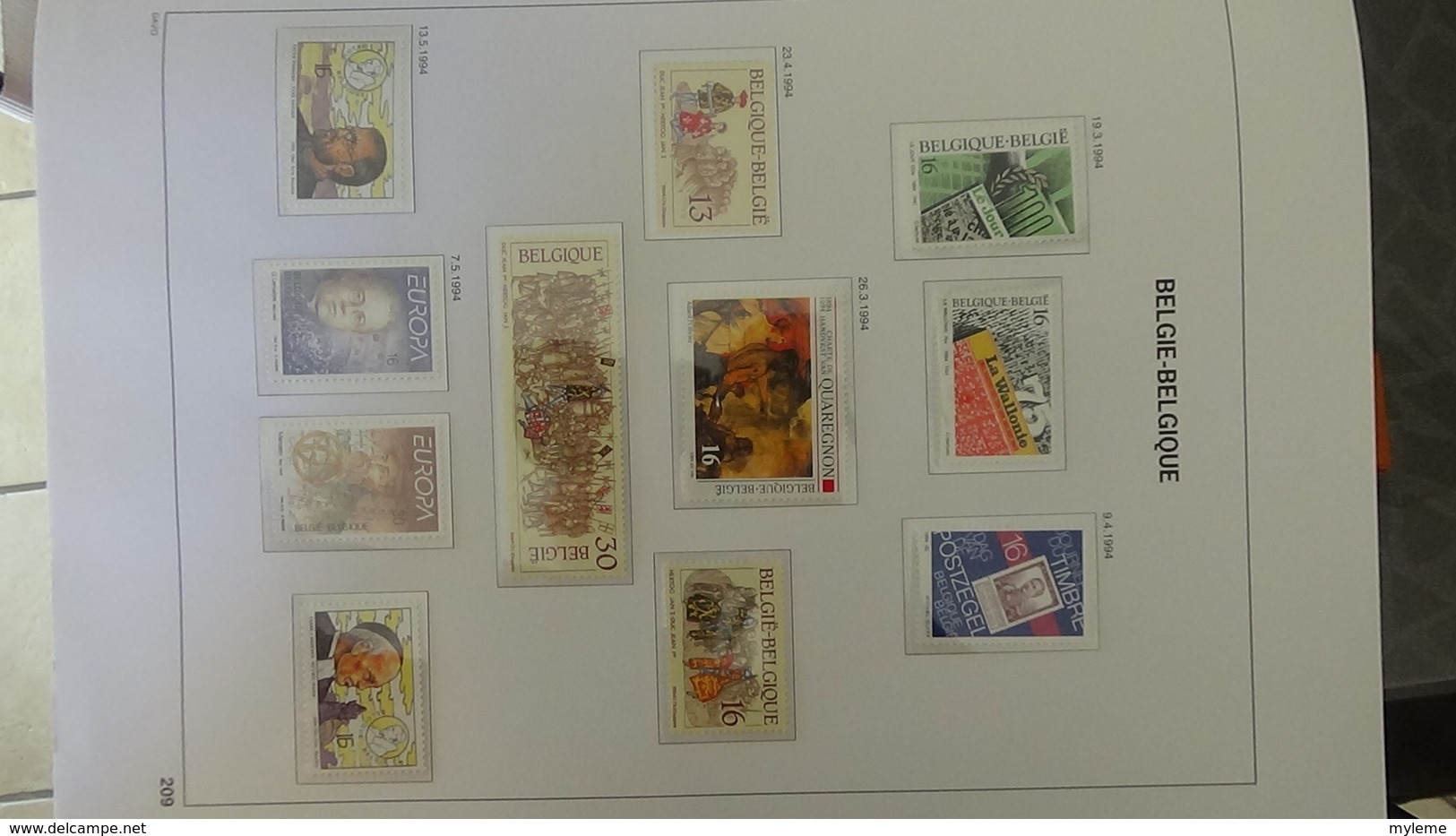 Grosse collection BELGIQUE en DAVO de 1985 à 1998 en blocs, carnets et timbres ** . Bien suivie A saisir !!!