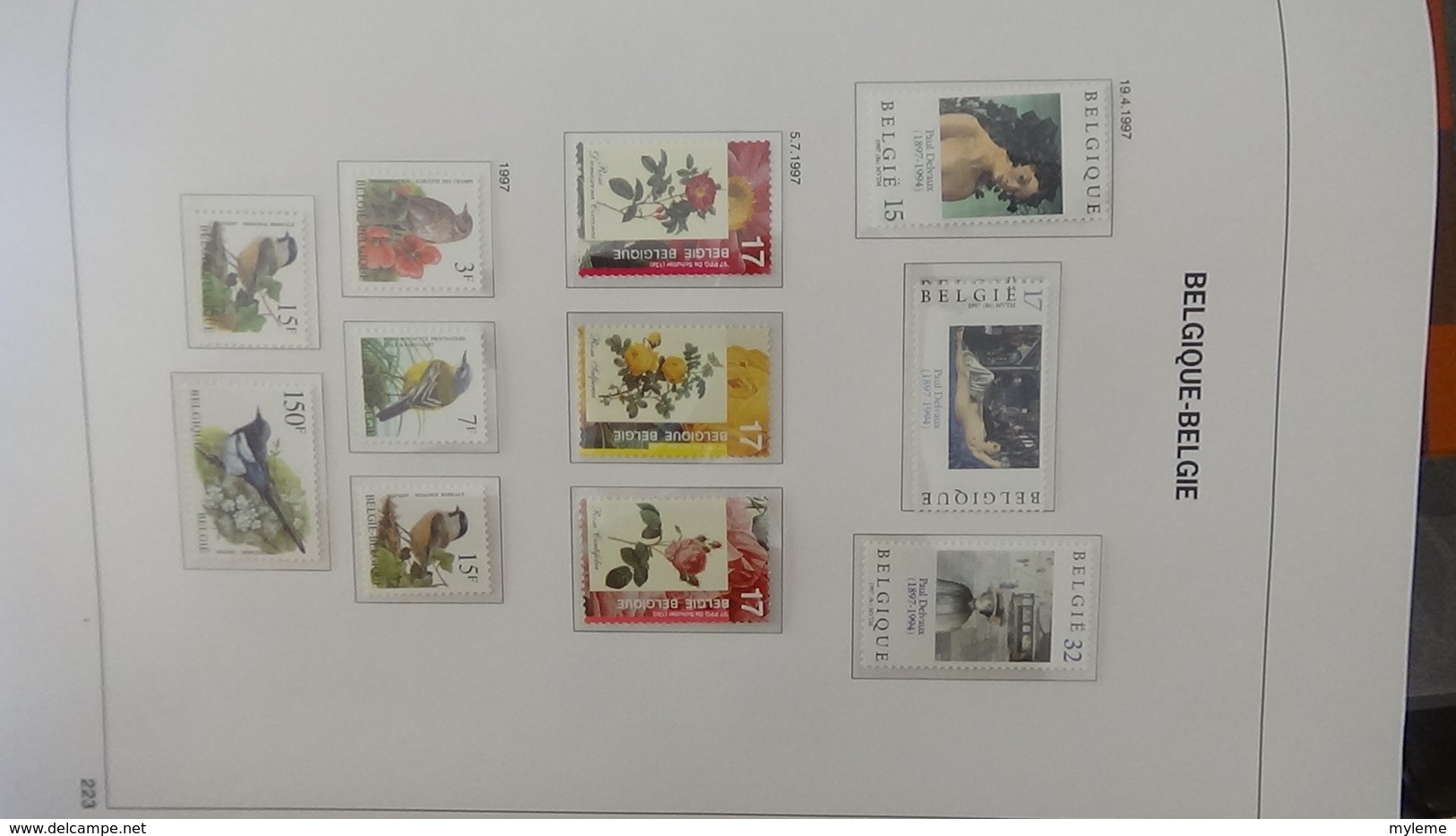 Grosse collection BELGIQUE en DAVO de 1985 à 1998 en blocs, carnets et timbres ** . Bien suivie A saisir !!!