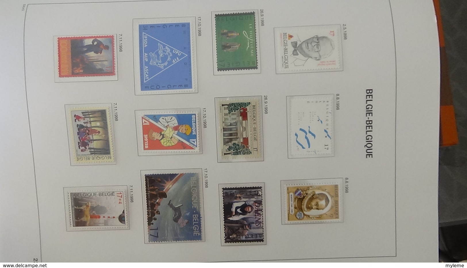 Grosse collection BELGIQUE en DAVO de 1985 à 1998 en blocs, carnets et timbres ** . Bien suivie A saisir !!!