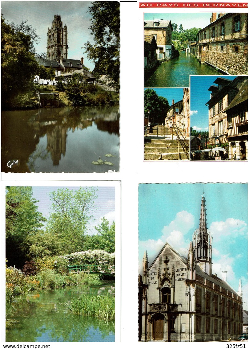 27 / EURE /  Lot De 90 Cartes Postales Modernes écrites - 5 - 99 Postcards