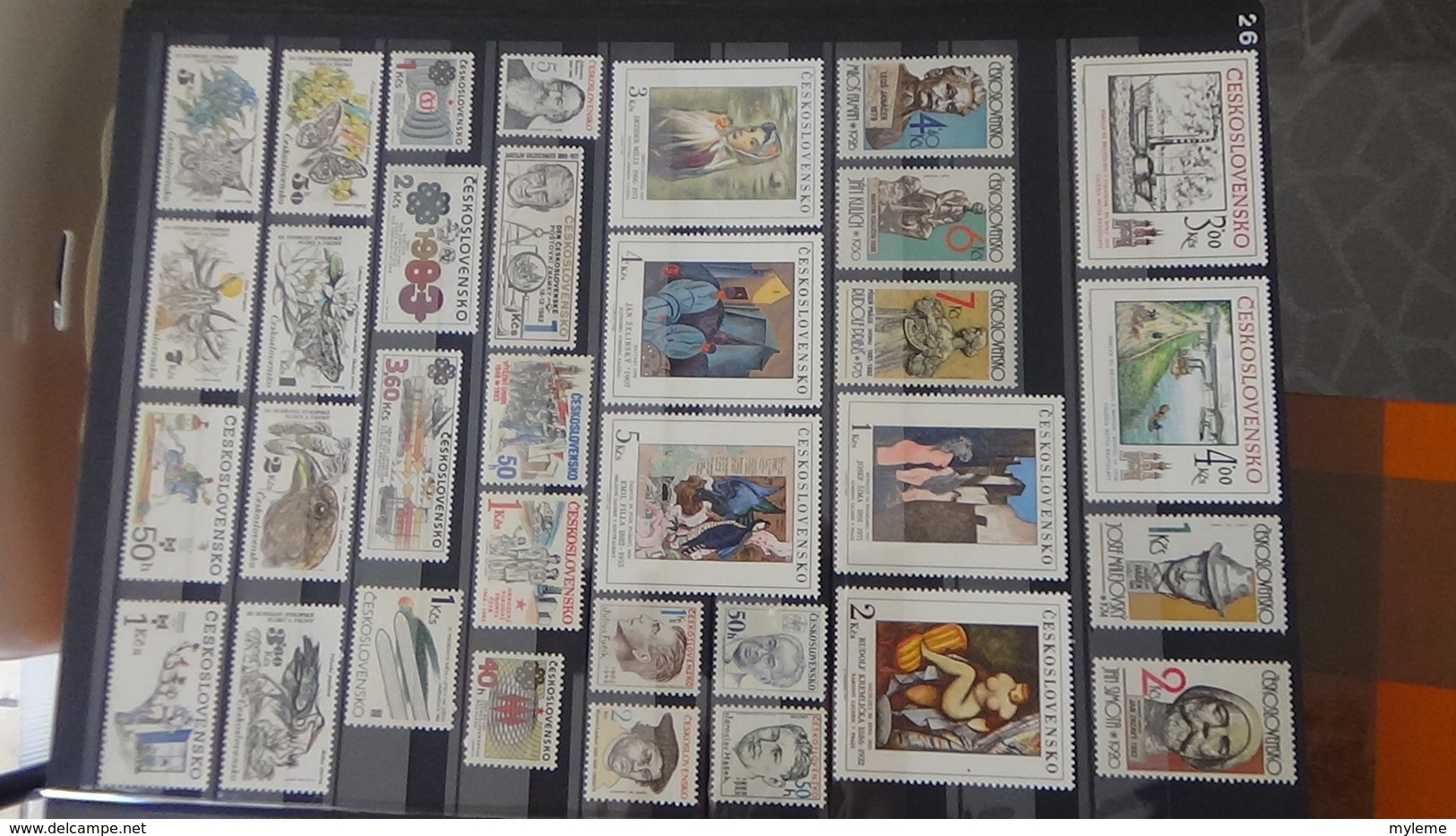 Collection de TCHECOSLOVAQUIE  en timbres ** et blocs oblitérés. A saisir !!!