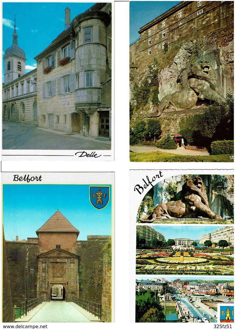 90 / BELFORT / Lot De 80 Cartes Postales Modernes écrites - 5 - 99 Cartes