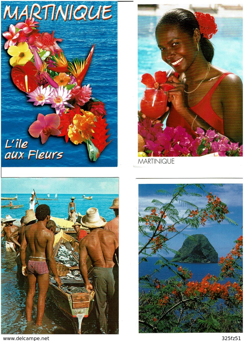 972 / MARTINIQUE / Lot De 45 Cartes Postales Modernes écrites - 5 - 99 Cartoline