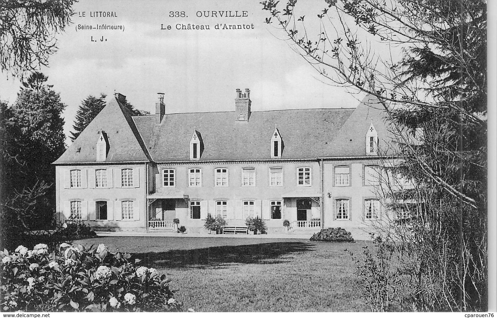 C P A  76 Seine Maritime Ourville En Caux Le Château D'Arantot - Ourville En Caux