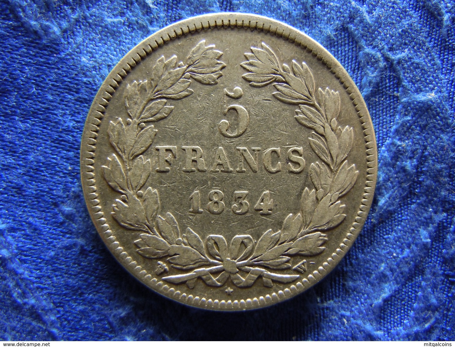 FRANCE 5 FRANCS 1834 W, KM749.13 - Other & Unclassified