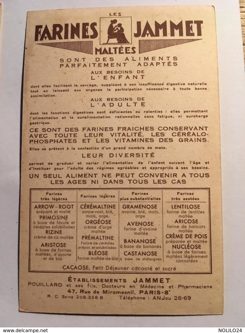 3 "CHROMOS CARTES" Publicité FARINES JAMMET- Les VIEILLES PROVINCES FRANCAISES: Dauphiné, Limousin,Gascogne, Jean Droit - Droit