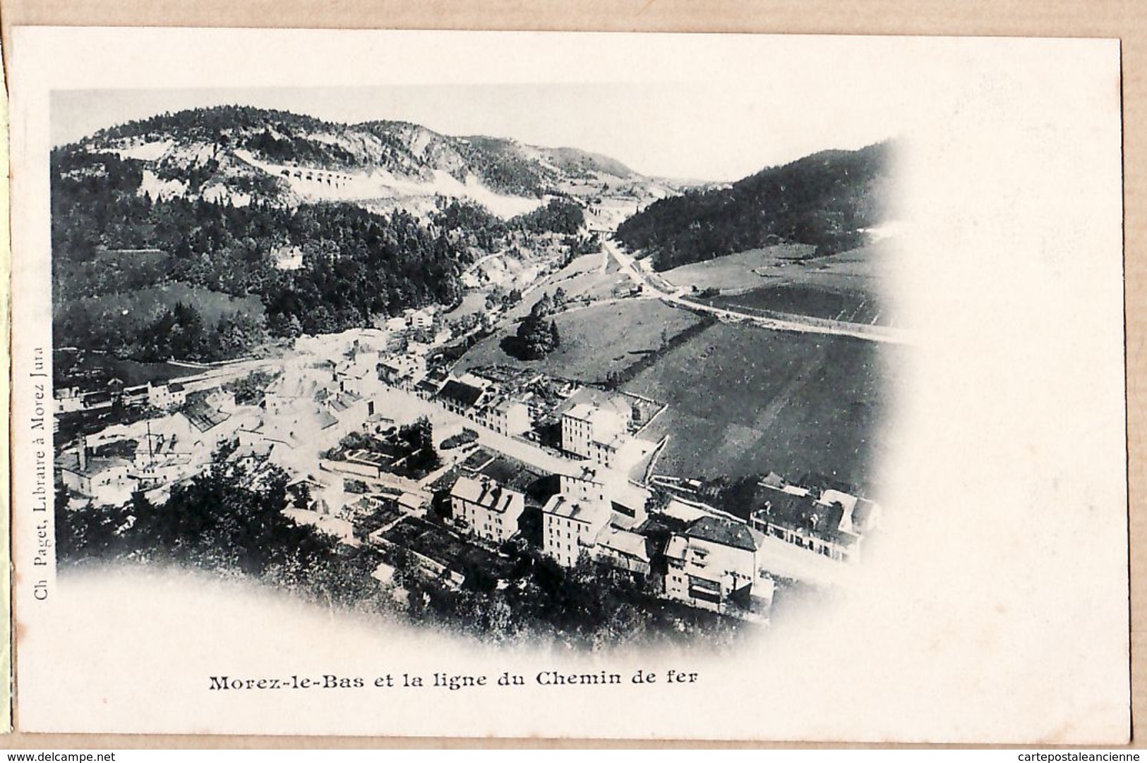 X39121 Edition Libraire Ch. PAGET - MOREZ-LE-BAS Jura Et La Ligne Du Chemin De Fer Pionnière 1890s Etat PARFAIT - Morez