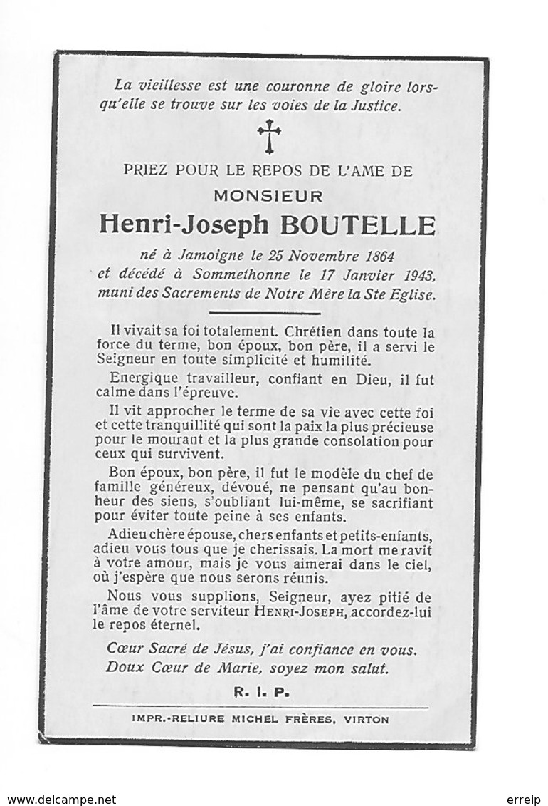 Henri Joseph Boutelle Jamoigne 1864 Sommethonne 1943 - Meix-devant-Virton