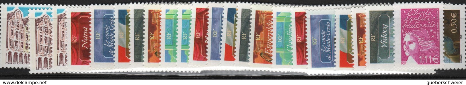 Lot De Timbres De France Neufs** Pour Affranchissement à 60% De La Faciale Toutes Valeurs En Euros Avec Autoadhésifs - Unused Stamps