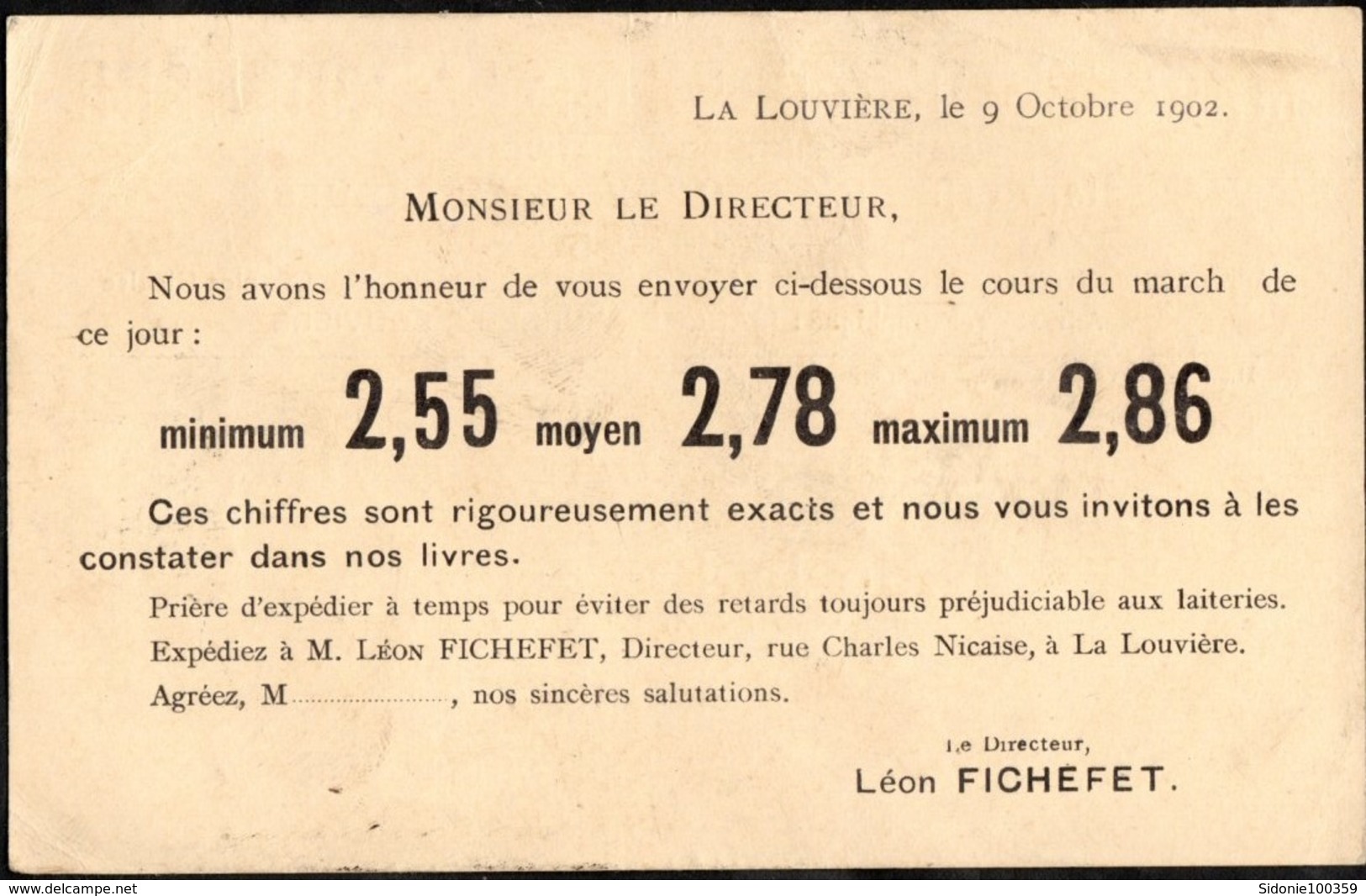 Carte Affranchie Par 1 Timbre Préoblitéré Envoyée De La Louvière (station) Vers Loenhout En 1902 - Roulettes 1900-09