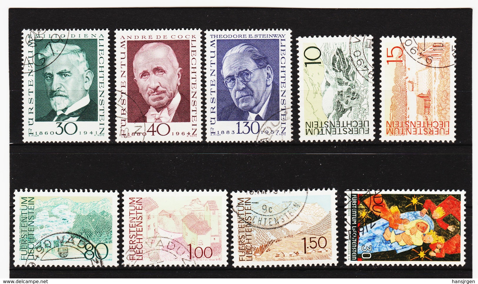 TNT294 LIECHTENSTEIN 1972 Michl 570/78 Used / Gestempelt SIEHE ABBILDUNG - Gebraucht