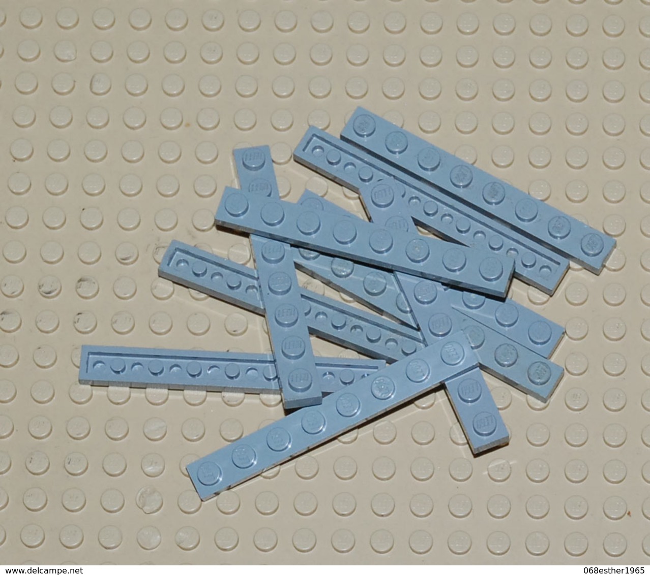 Lego Lot 10 X Plate Gris 1x8 Ref 3460 - Lego Technic