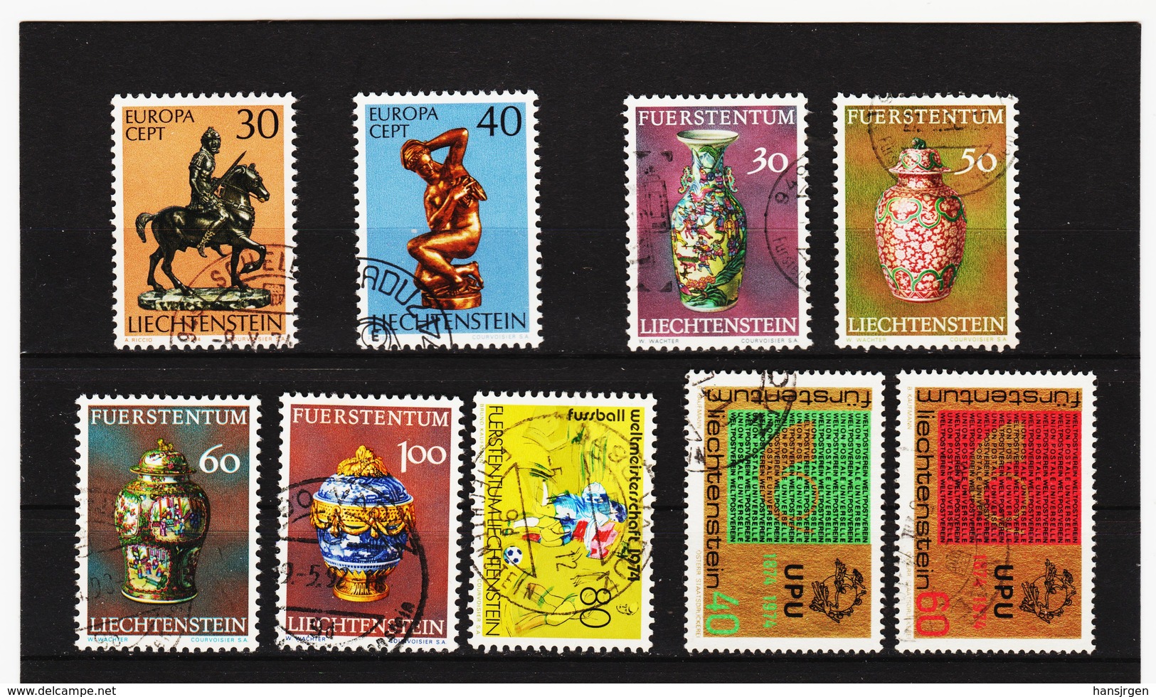 TNT297 LIECHTENSTEIN 1974 Michl 600/08 Used / Gestempelt SIEHE ABBILDUNG - Gebraucht