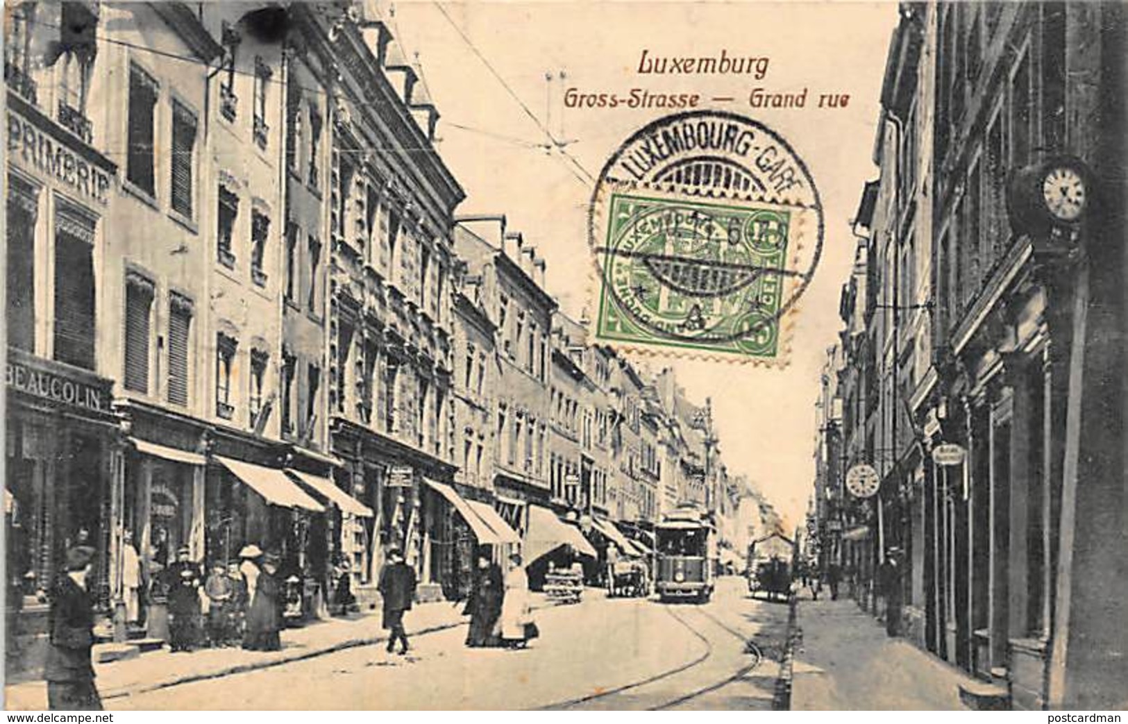 Luxembourg - Ville - Grand Rue - Tramway N. 2 - Ed. Schleich. - Luxemburg - Stadt