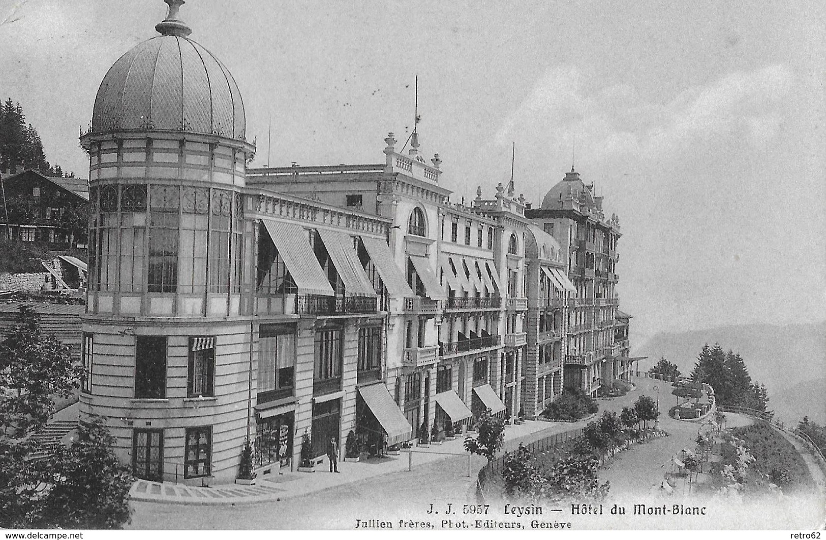 LEYSIN → Hotel Du Mont-Blanc Anno 1908 - Leysin