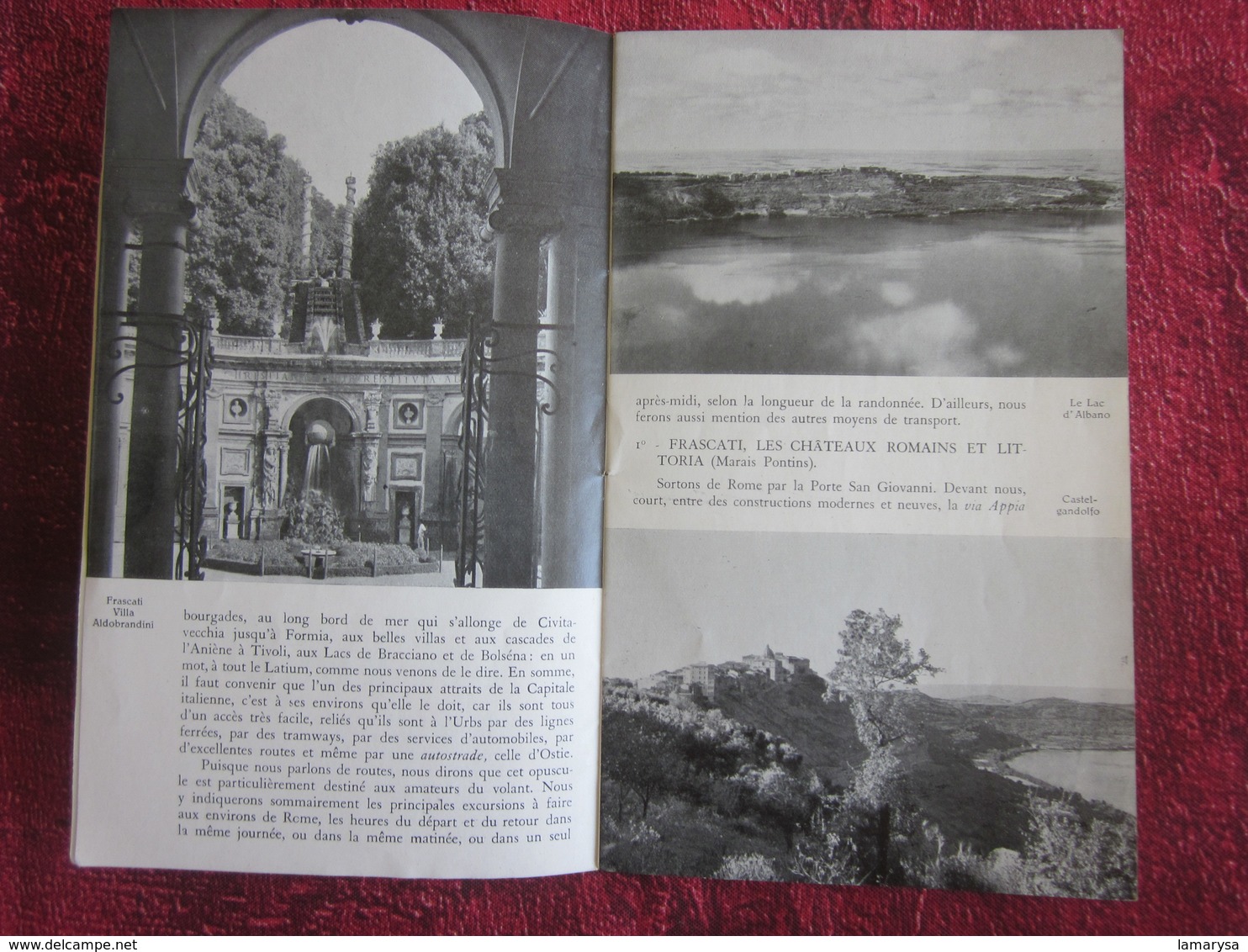 ITALIA ENVIRONS DE ROMA CENTRE TOURISTIQUE-Oude Toeristische Brochure-Ancien Dépliant Touristique-OLD Tourist Brochure - Dépliants Turistici