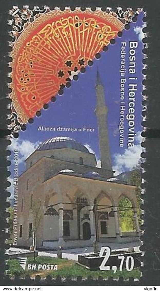 BH 2019-771 MOSQUE IN FOCI, BOSNA AND HERZEGOVINA, 1 X 1v, MNH - Bosnien-Herzegowina