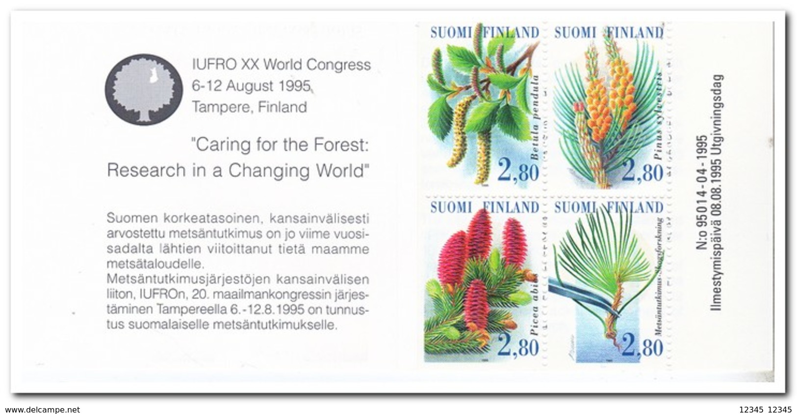 Finland 1995, Postfris MNH, Trees - Postzegelboekjes