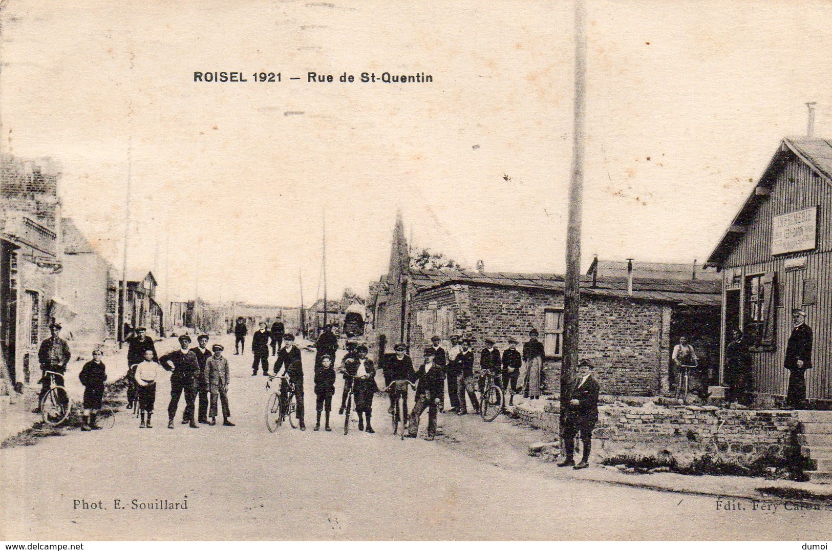ROISEL 1921  -  Rue De St Quentin - Roisel