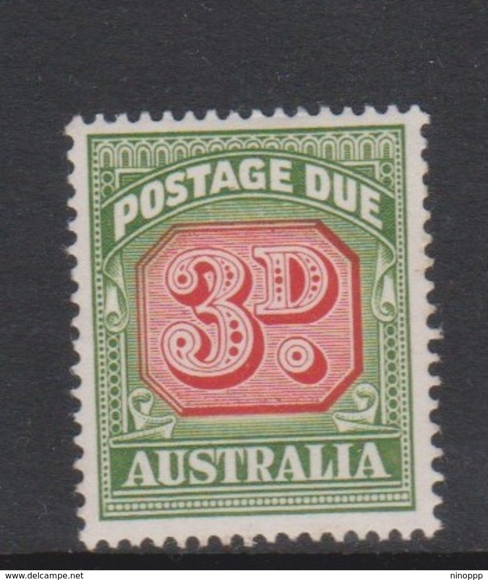 Australia Postage Due Stamps SG D134 1969 Three Pennies No Watermark Mint Never Hinged - Postage Due