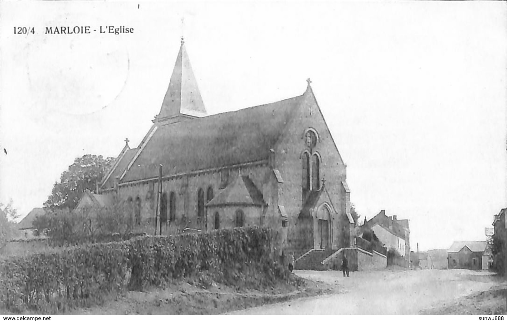Marloie - L'Eglise (animée, Bibliothèques Des Gares, Saia 1928) - Marche-en-Famenne