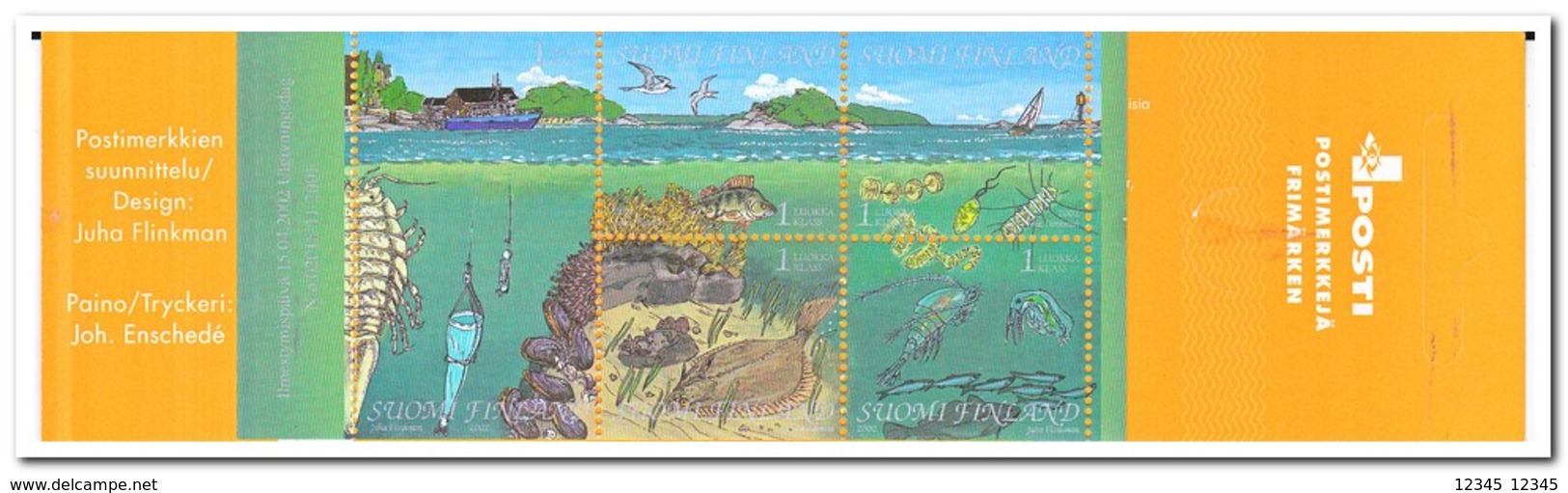 Finland 2002, Postfris MNH, Sea Life - Postzegelboekjes