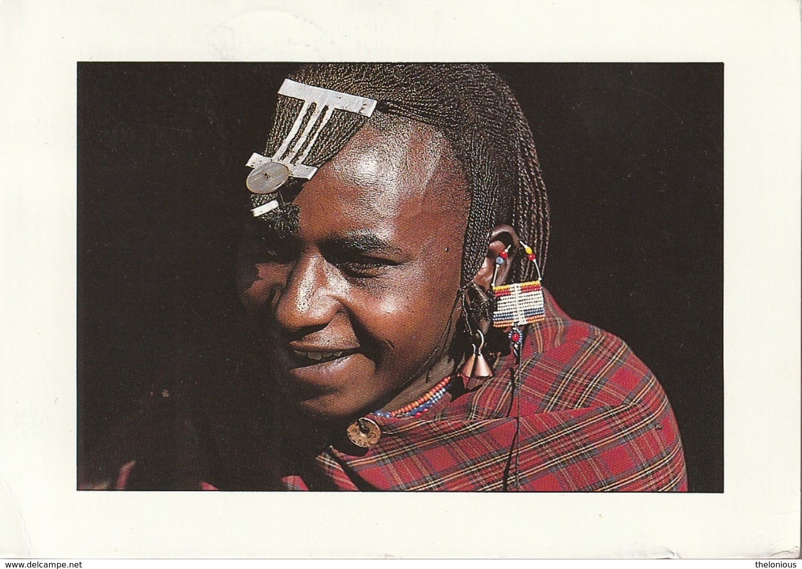 Cartolina Dalla Tanzania (Maasai Moran At Ngorongoro) - Per Ponzone 1989 (vedi Foto) - Tanzania