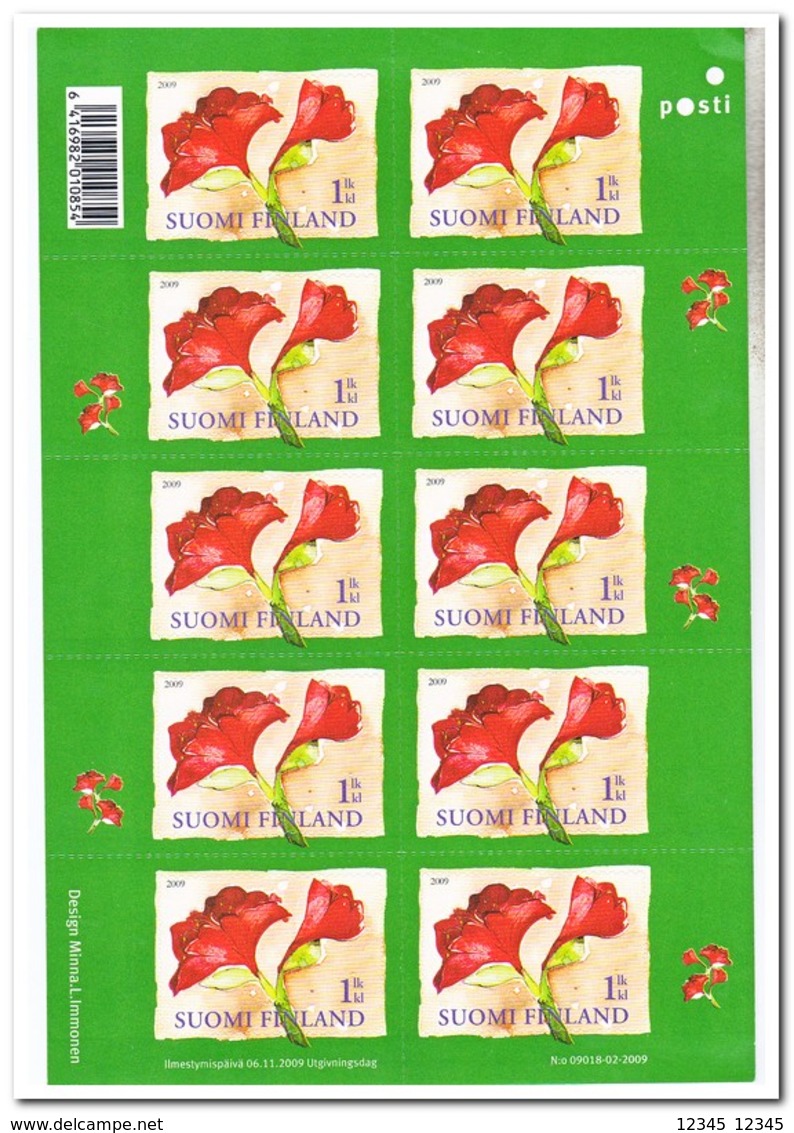 Finland 2009, Postfris MNH, Flowers - Postzegelboekjes