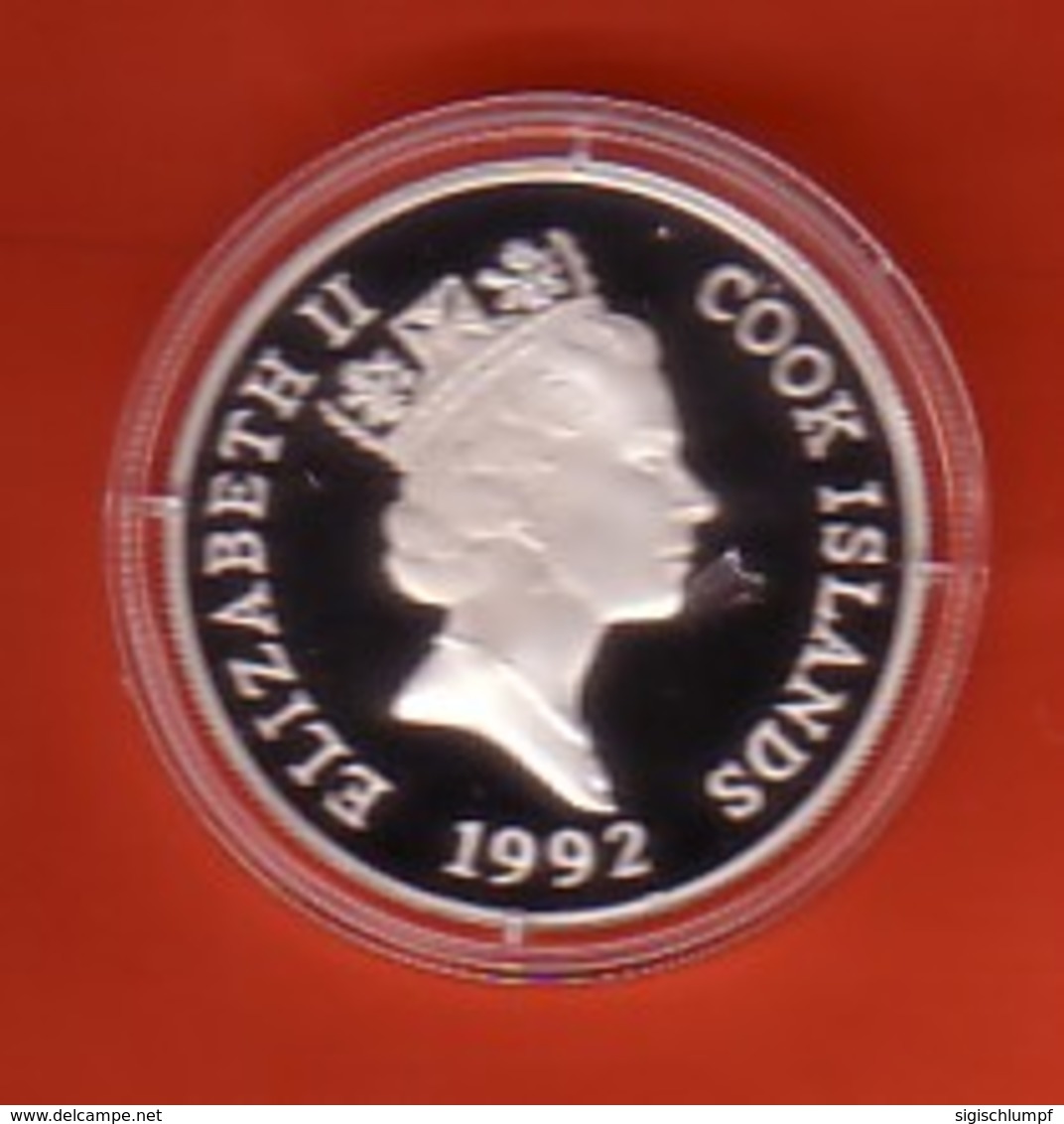 ENDANGERED WORLD WILDLIFE COOK-INSELN 50 Dollars Silbermünze Silver Coin / Ag 925 PP / Tiere Animals Affe Monkey Gorilla - Cook