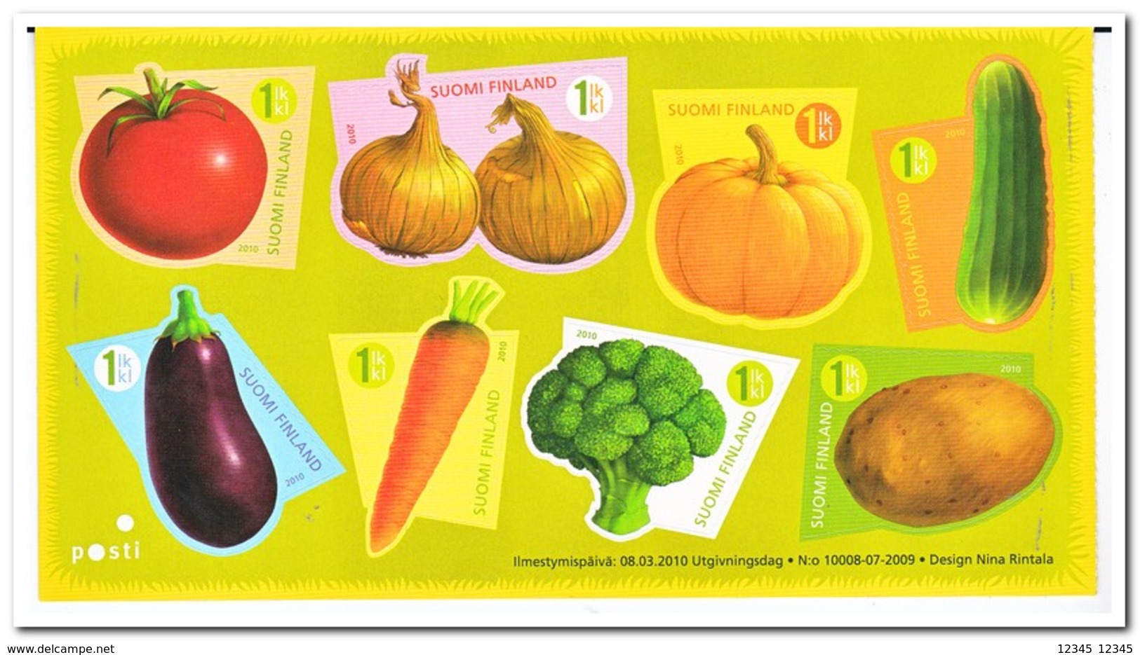 Finland 2010, Postfris MNH, Vegetables - Postzegelboekjes