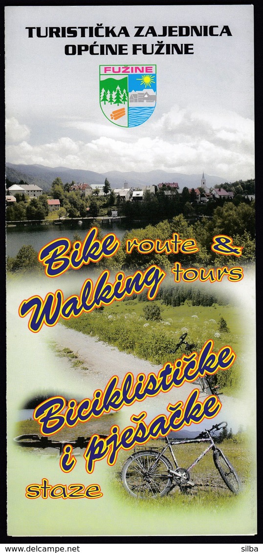 Croatia Fuzine / Bike Route & Walking Tours, Biciklisticke I Pjesacke Staze / Brochure - Cuadernillos Turísticos