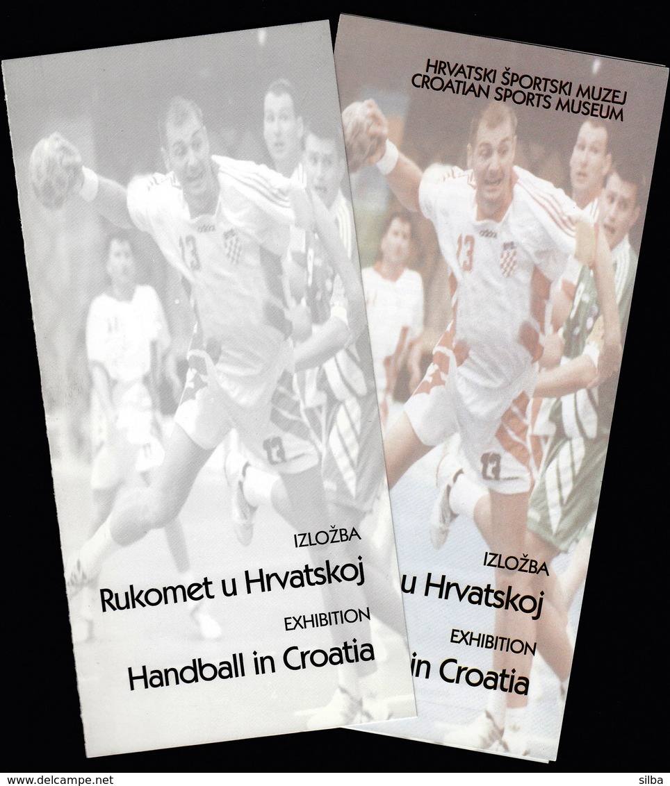 Croatia Zagreb 2000 / Handball In Croatia / Exhibition Invitation Card + Brochure - Balonmano