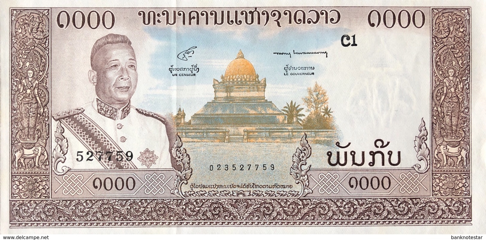 Laos 1.000 Kip, P-14b (1963) - UNC - Laos