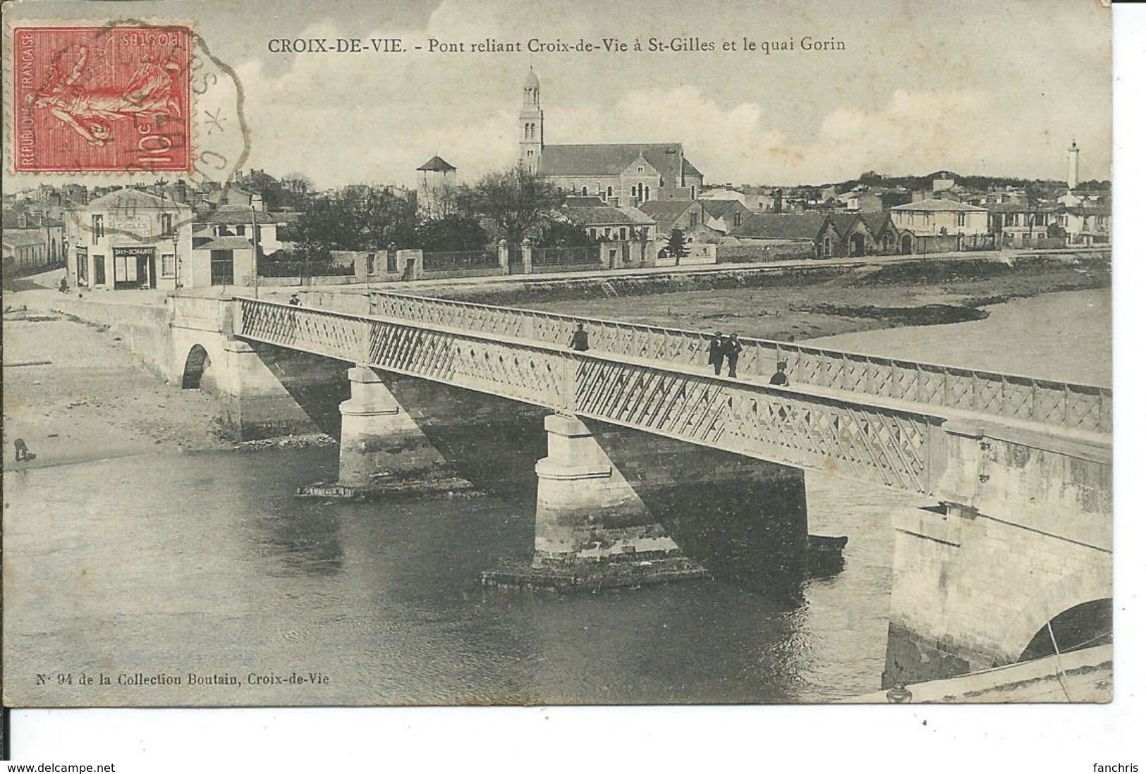 Croix-de-Vie-pont Reliant Croix-de-Vie à St-Gilles Et Le Quai Gorin - Saint Gilles Croix De Vie