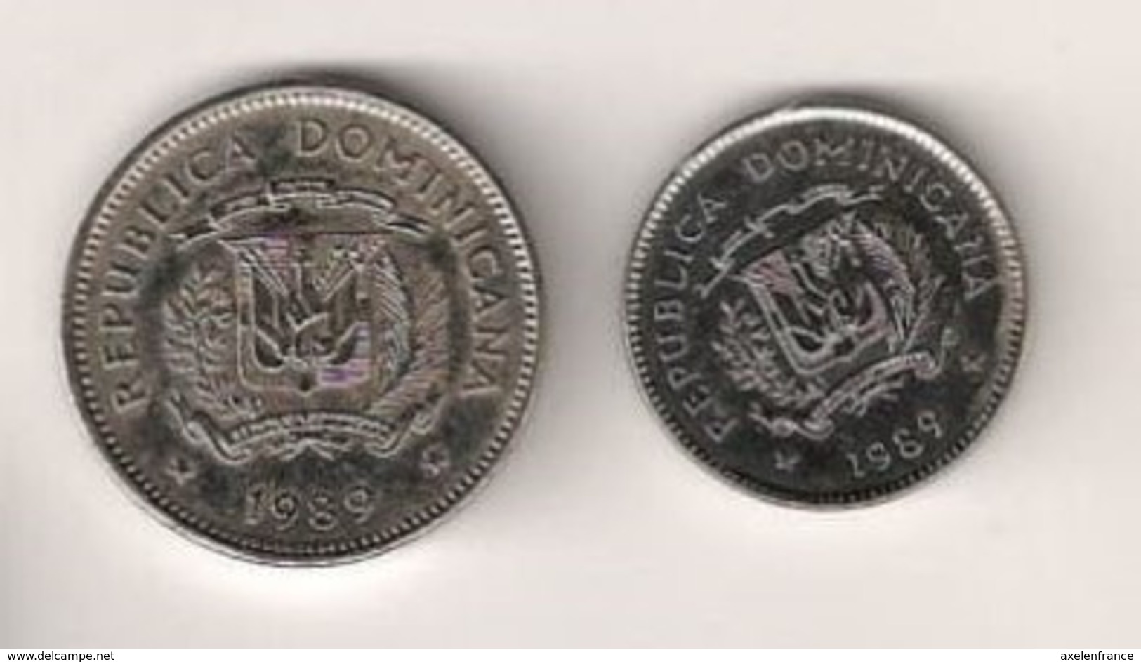 Dominicaine - 5 Centavos 1989 - 10 Centavos 1989 - Dominicaanse Republiek