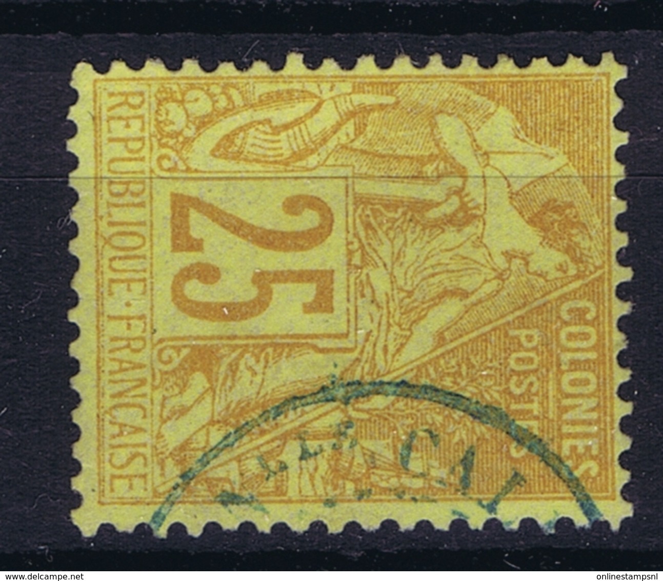 Colonies Francaises  Yv 53 CAD Nouvelle Caladonie Bleu - Alphée Dubois