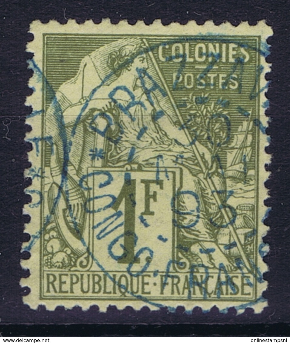 Colonies Francaises  Yv 59 Cachet A Date Congo Francaise Brazzaville  Bleu - Alphee Dubois