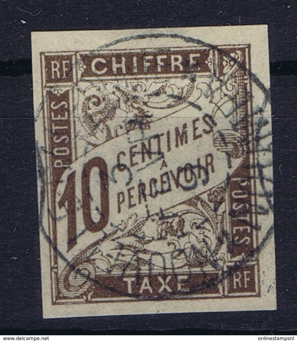 Colonies Francaises Tax Yv 19 Cachet A Date Nouvelle Caladonie Noumeá - Taxe