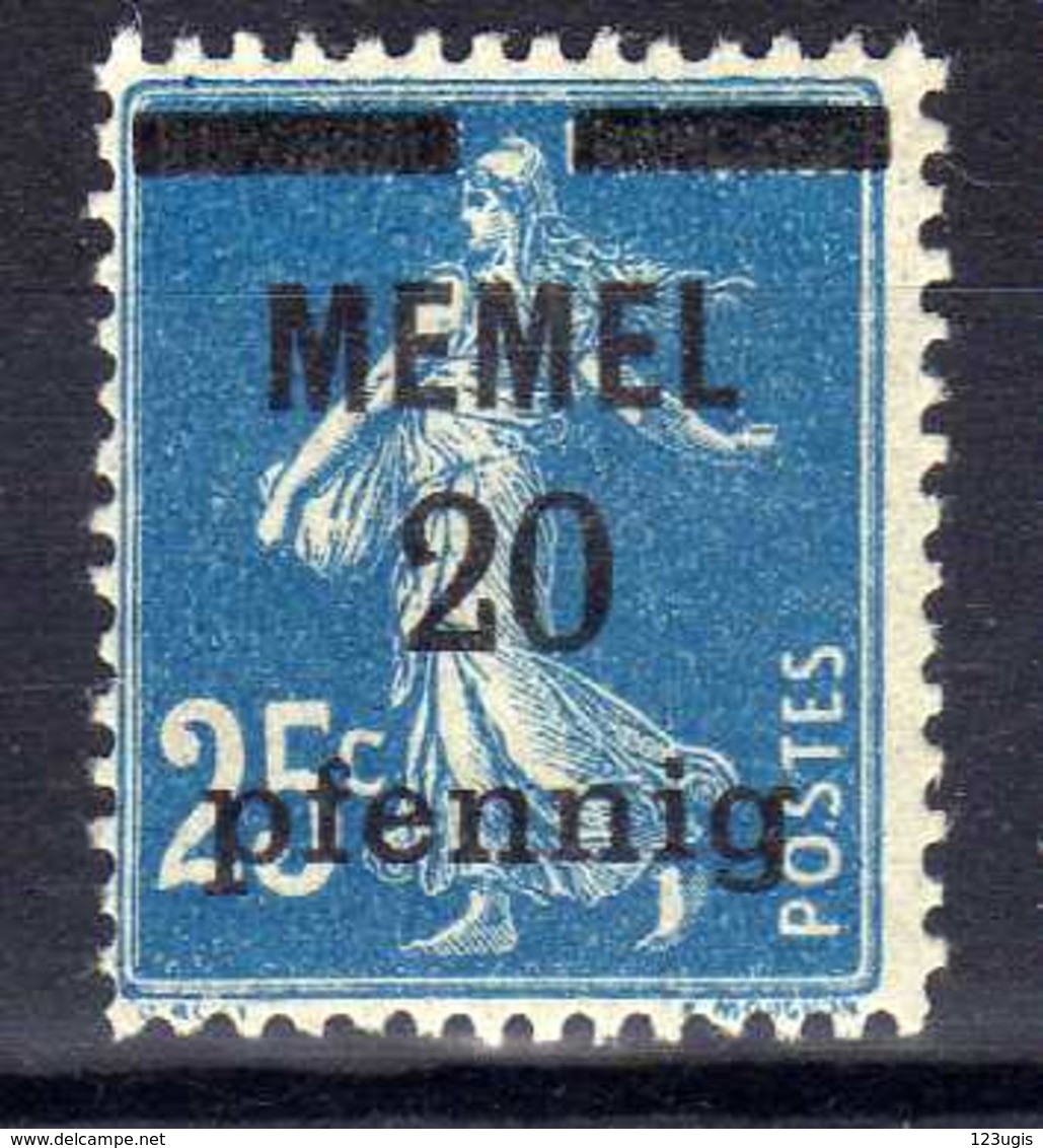 Memel 1920 Mi 20 * [020619XXVII] - Memelgebiet 1923